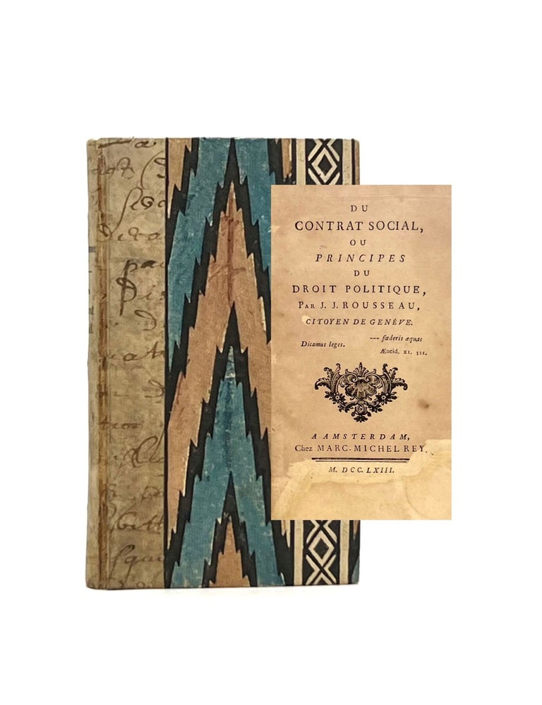 Item #106 Du Contrat Social [The Social Contract]. Jean-Jacques Rousseau.