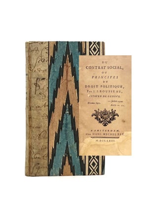 Item #106 Du Contrat Social [The Social Contract]. Jean-Jacques Rousseau