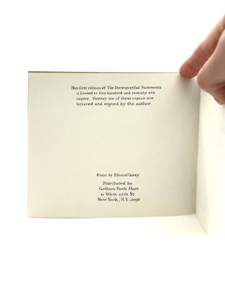 Fantod IV: Three Books from the Fantod Press: The Disrespectful Summons, The Abandoned Sock, The Lost Lions