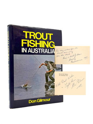 Item #1362 Trout Fishing in Australia [Presentation Copy to John Merwin]. Don Gilmour