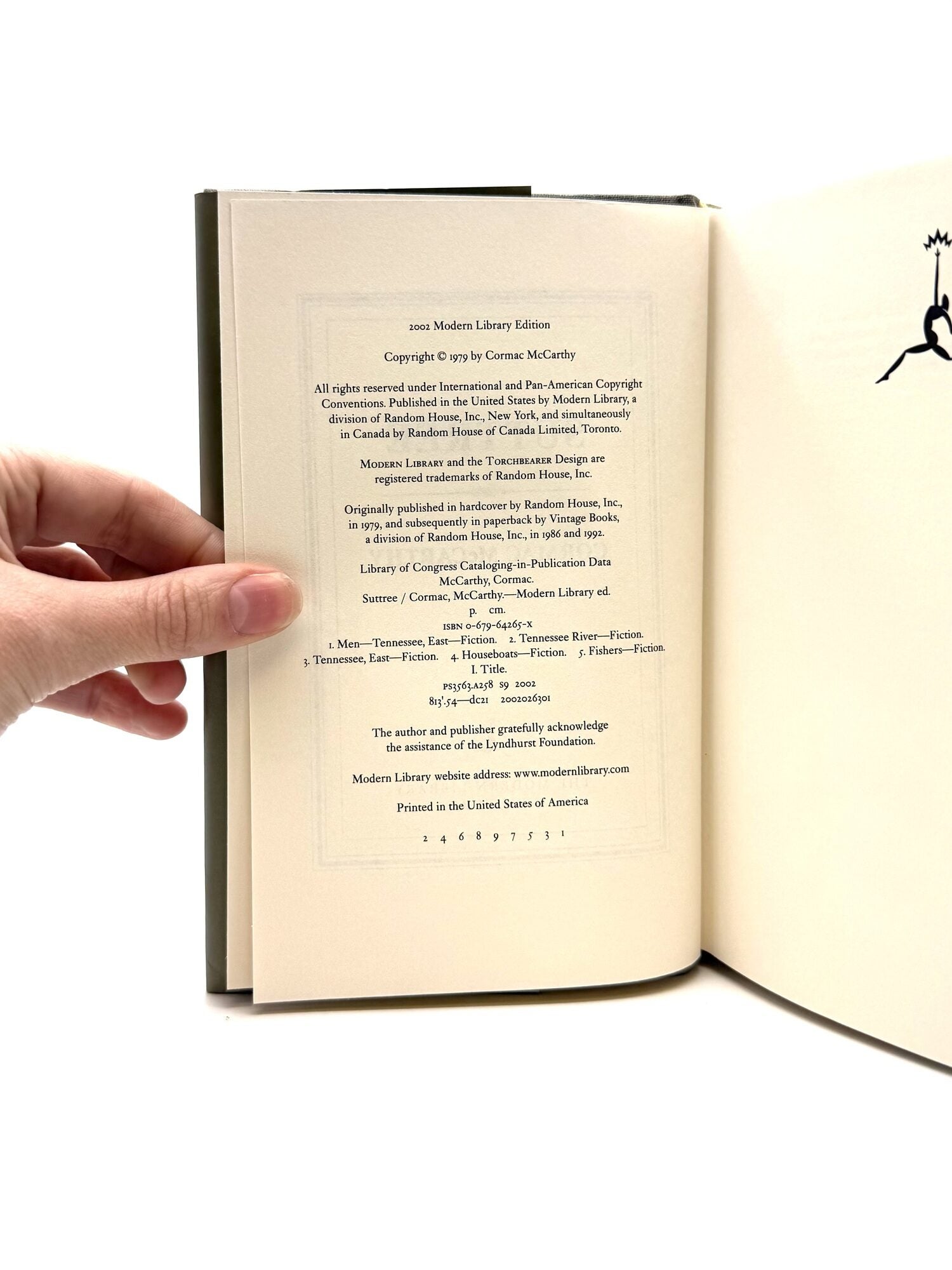 Suttree | Cormac McCarthy | First Modern Library Edition, First Printing