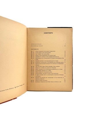 Lesson From History: Documents Concerning Nazi Policies for Germanisation and Extermination in Czechoslovakia