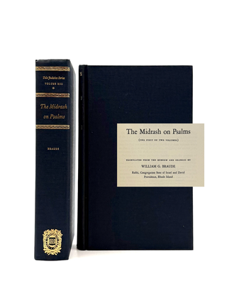 Item #1489 The Midrash on Psalms [Two Volume Set] [Yale Judaica Series Volume XIII]. William G....