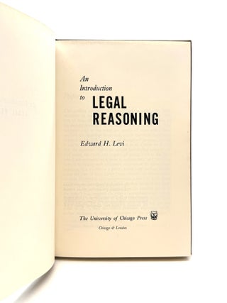 An Introduction to Legal Reasoning