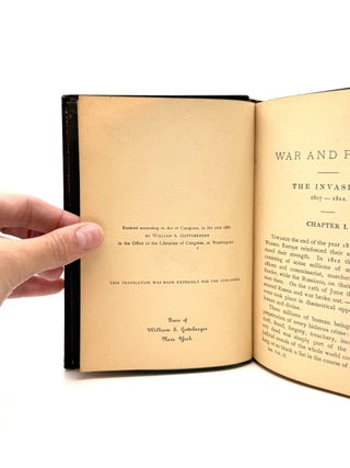 War and Peace [Complete in Six Volumes]; [Comprised of] Before Tillsit 1805-1807 Volumes I & II; The Invasion 1807-1812 Vol. I & II; Borodino, The French at Moscow - The Epilogue 1812-1820 Vol. I & II