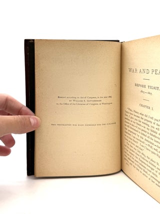 War and Peace [Complete in Six Volumes]; [Comprised of] Before Tillsit 1805-1807 Volumes I & II; The Invasion 1807-1812 Vol. I & II; Borodino, The French at Moscow - The Epilogue 1812-1820 Vol. I & II