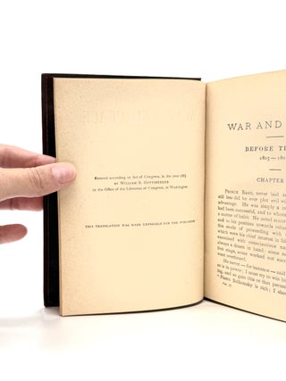 War and Peace [Complete in Six Volumes]; [Comprised of] Before Tillsit 1805-1807 Volumes I & II; The Invasion 1807-1812 Vol. I & II; Borodino, The French at Moscow - The Epilogue 1812-1820 Vol. I & II