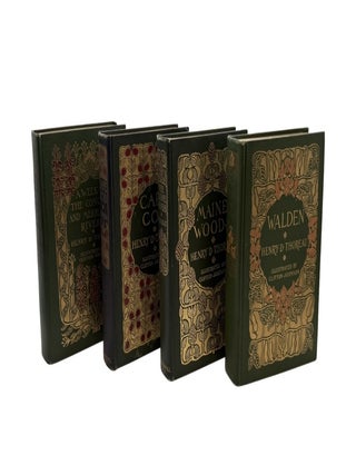 Item #1736 [Margaret Armstrong Bindings]; [Works]; [Comprised of] Walden; Cape Cod; The Maine...