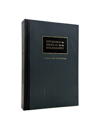 Item #1743 Wallace Stevens: A Descriptive Bibliography. Jerome Melvin Edelstein