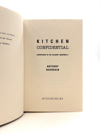 Kitchen Confidential: Adventures in the Culinary Underbelly