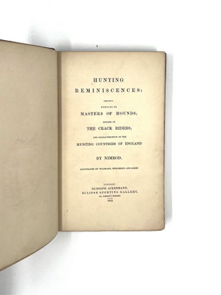 Hunting Reminiscences