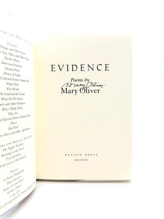 Evidence [Signed First Edition]