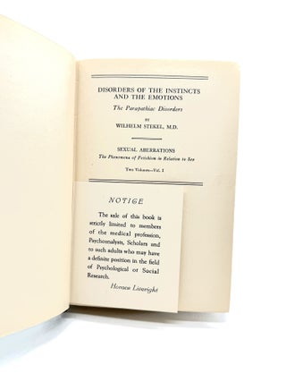 Sexual Aberations: The Phenomena of Fetishism in Relations to Sex [Two Volumes] [Sexuality] [Psychology]