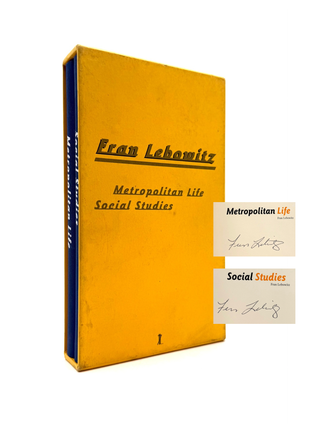 Item #1846 Metropolitan Life; Social Studies [Signed Editions Limited to 1500 Copies]. Fran Lebowitz