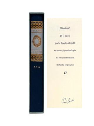 Item #277 In Touch. Paul Bowles, Jeffery Miller