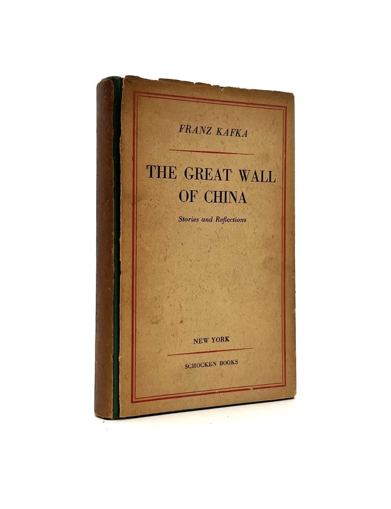 Item #402 The Great Wall of China. Franz Kafka.