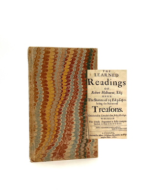 Item #508 The Learned Readings of Sir Robert Holbourne, Knight. Francis Bacon, The Right Honourable