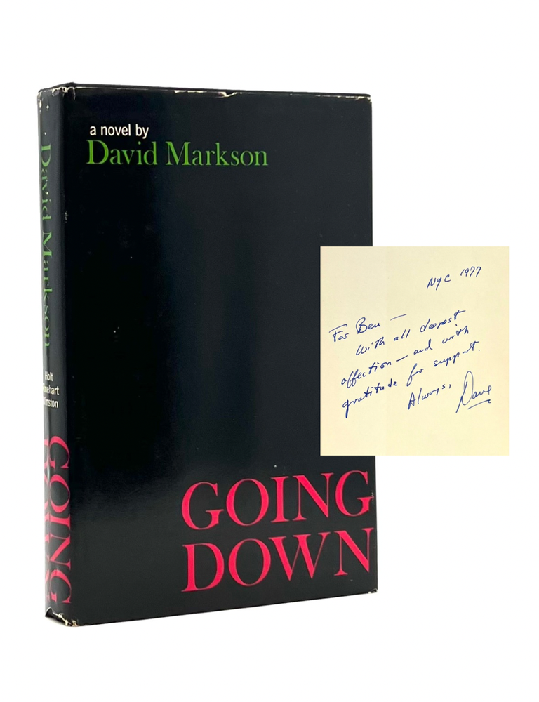 Item #671 Going Down. David Markson.