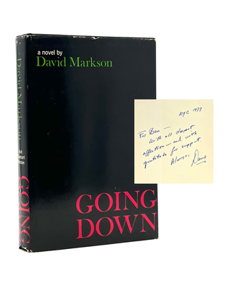 Item #671 Going Down. David Markson