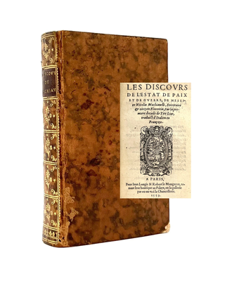 Item #727 Les Discours de l'estat de Paix et de Guerre [Discourses on the First Decade of...