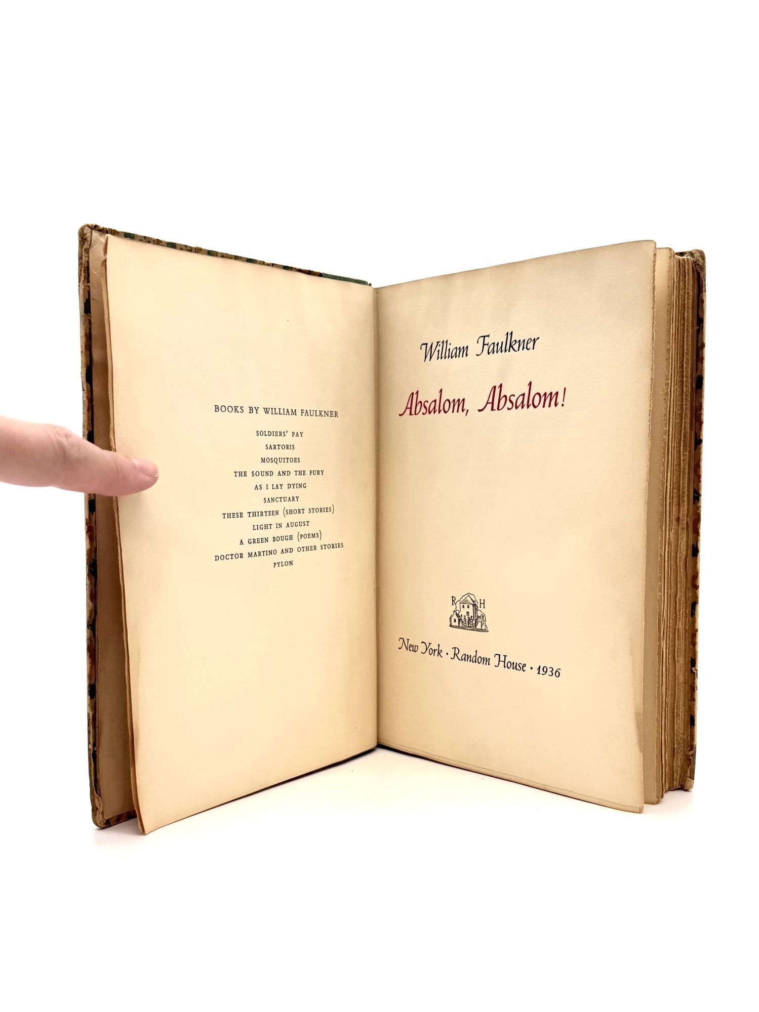 Absalom, Absalom! | William Faulkner | Signed First Edition, Limited ...