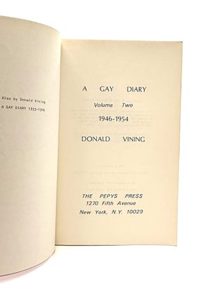 A Gay Diary 1946-1954