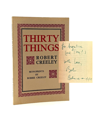 Item #976 Thirty Things. Robert Creeley